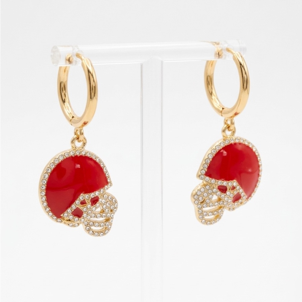 Leith Football Helmet Earrings
